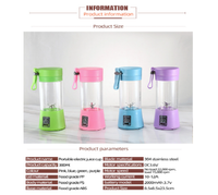 Portable Blender USB Mixer Electric Juicer Machine Smoothie Blender Mini Food Processor Personal Lemon Squeezer Orange Juicer